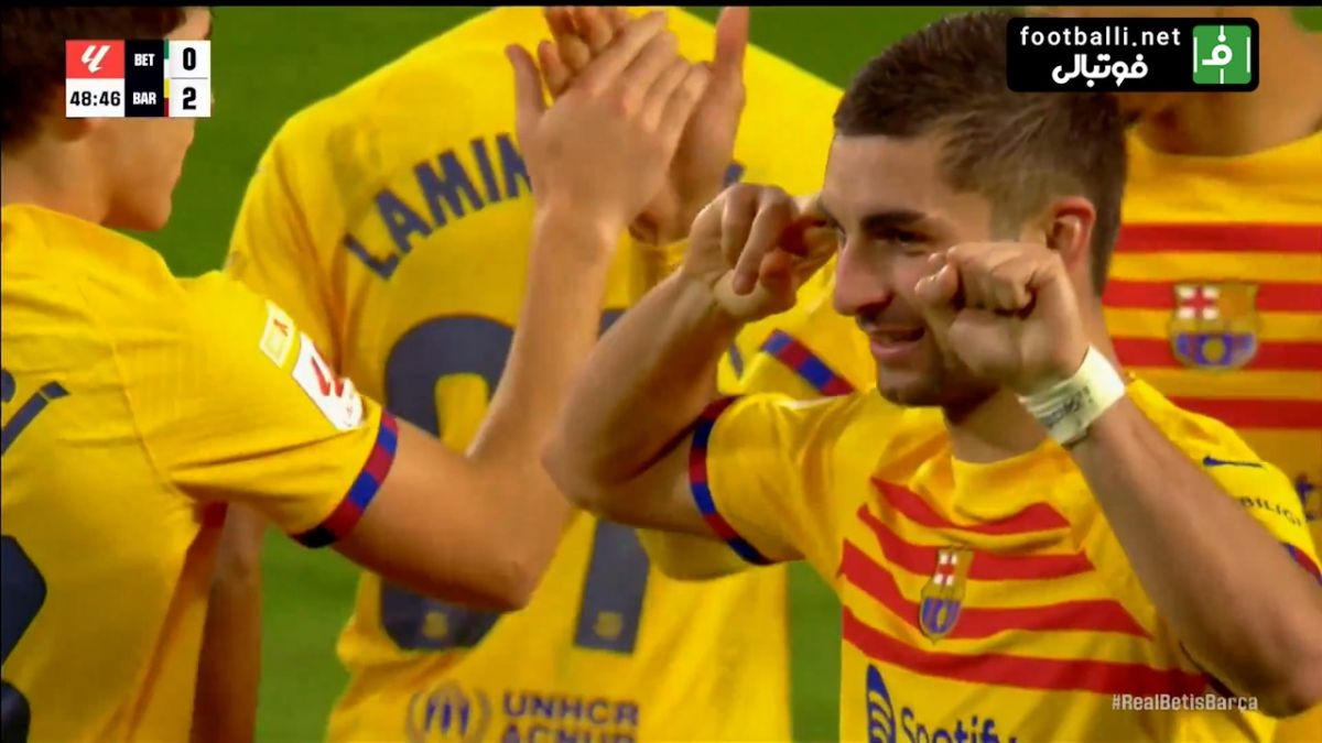 گل دوم بارسلونا به بتیس (دبل فران تورس)