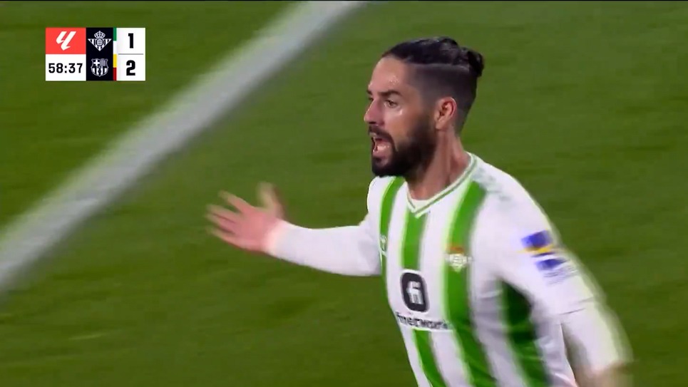 گل دوم بتیس به بارسلونا (دبل ایسکو)