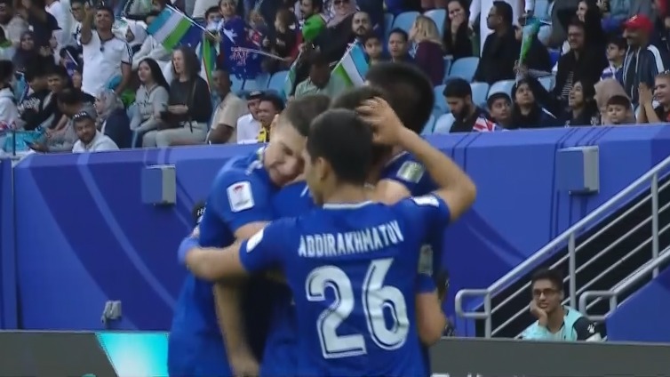 گل اول ازبکستان به استرالیا (تورگونبائف)