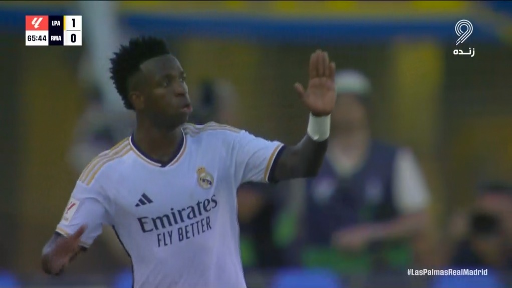 گل اول رئال مادرید به لاس پالماس (وینیسیوس)