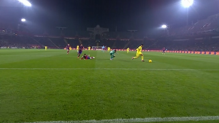 گل دوم ویارئال به بارسلونا (آخوماچ)