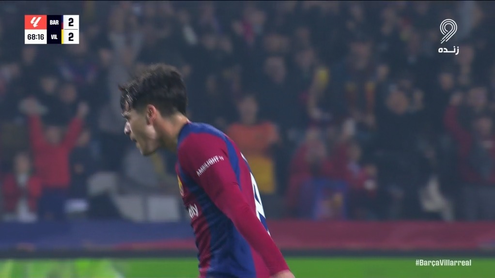 گل دوم بارسلونا به ویارئال (پدری)