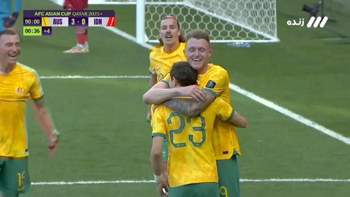 گل چهارم استرالیا به اندونزی (هری سوتار)