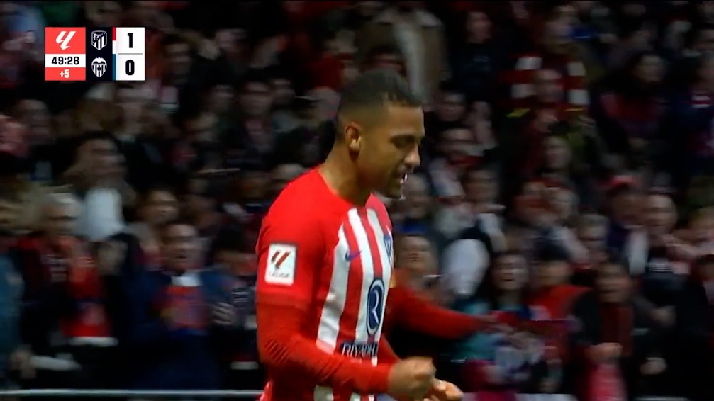 گل اول اتلتیکو مادرید به والنسیا (لینو)