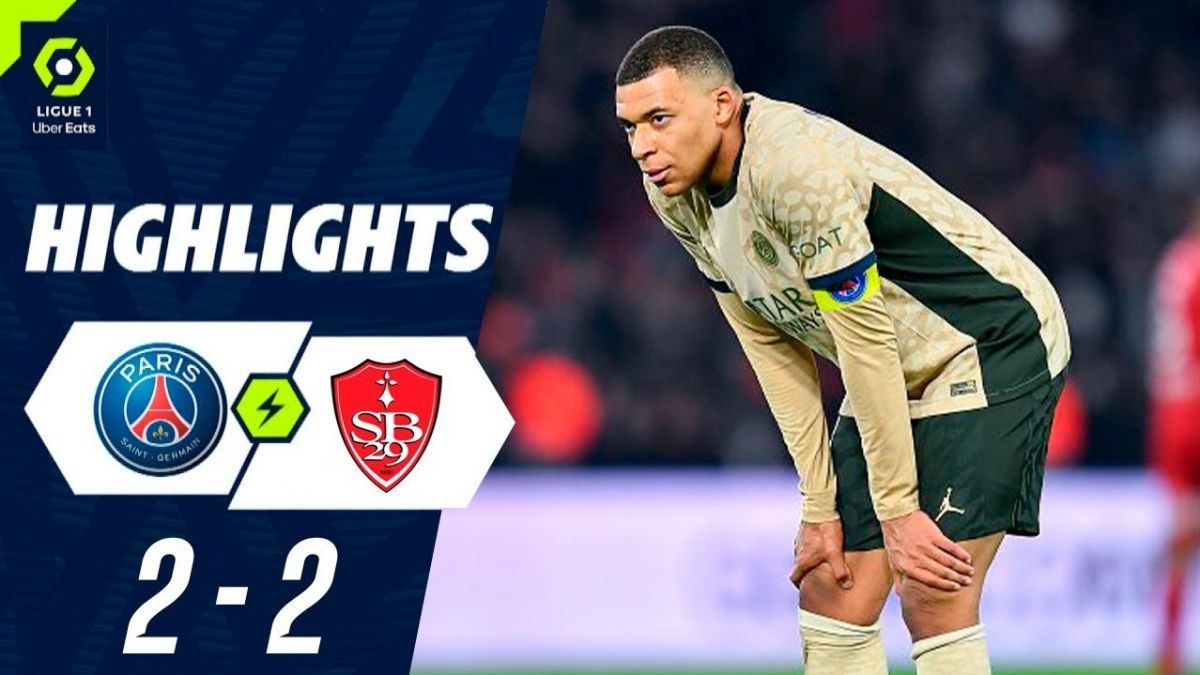 خلاصه بازی پاری سن ژرمن 2-2 برست