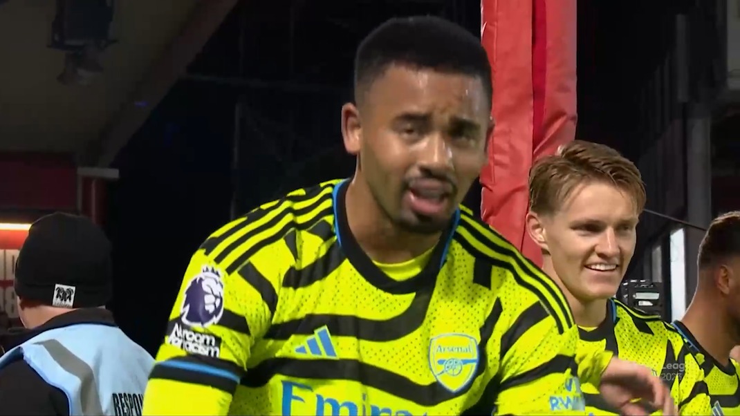 گل اول آرسنال به ناتینگهام فارست (گابریل ژسوس)