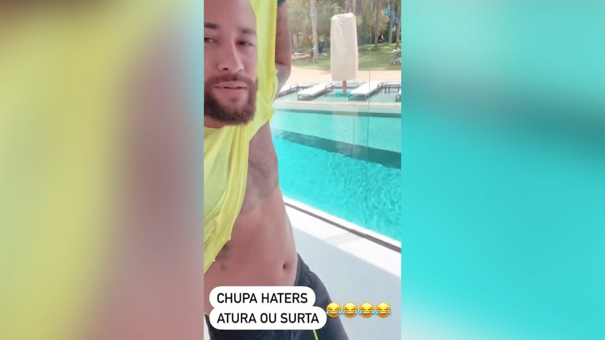 واکنش ویدیویی نیمار به عکسی که از او منتشر شده بود و نشان از اضافه وزن شدید او داشت