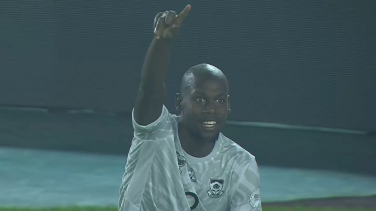 گل اول آفریقای جنوبی به مراکش (ماکگوپا و شادی گل جالب بازیکنان)