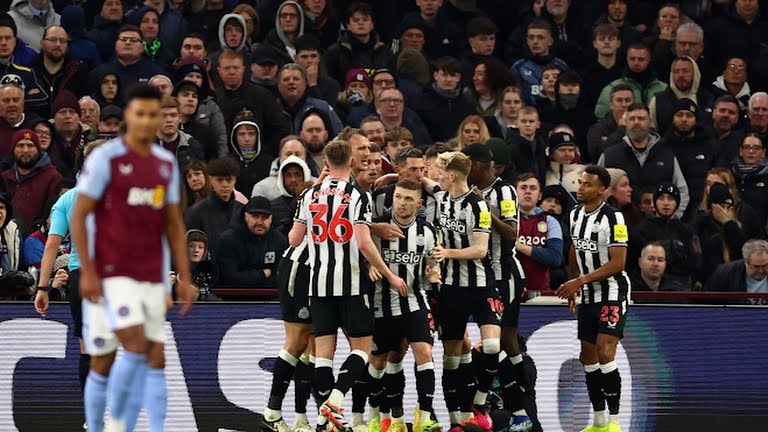 خلاصه بازی استون ویلا 1-3 نیوکاسل