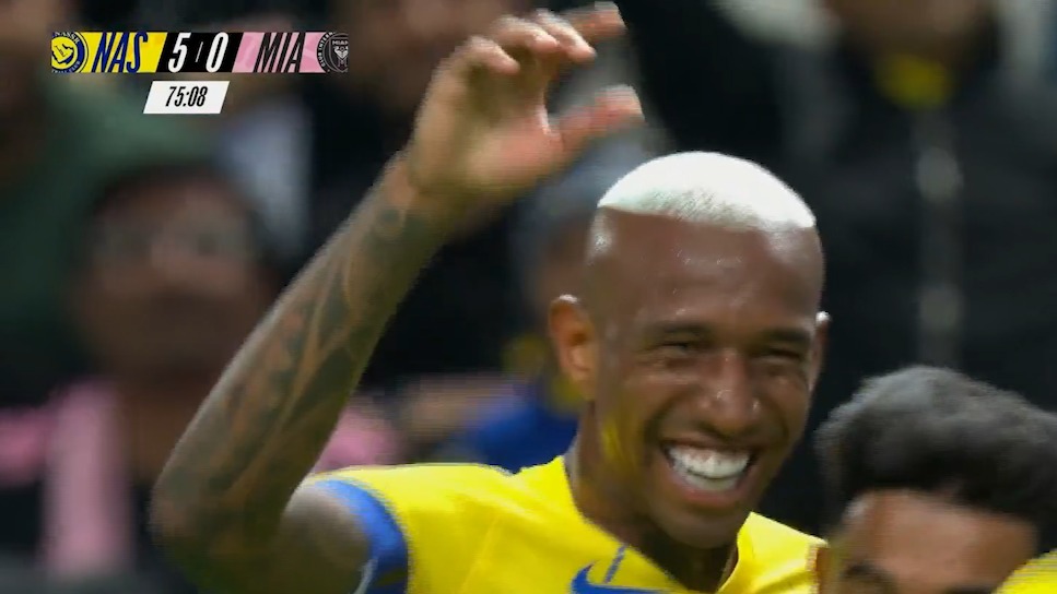 گل ششم النصر به اینتر میامی (هت تریک تالیسکا) / خوشحالی بعد از گل به سبک رونالدو