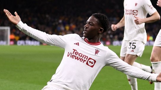 گل چهارم منچستریونایتد به ولورهمپتون (سوپرگل ماینو دقیقه 97)