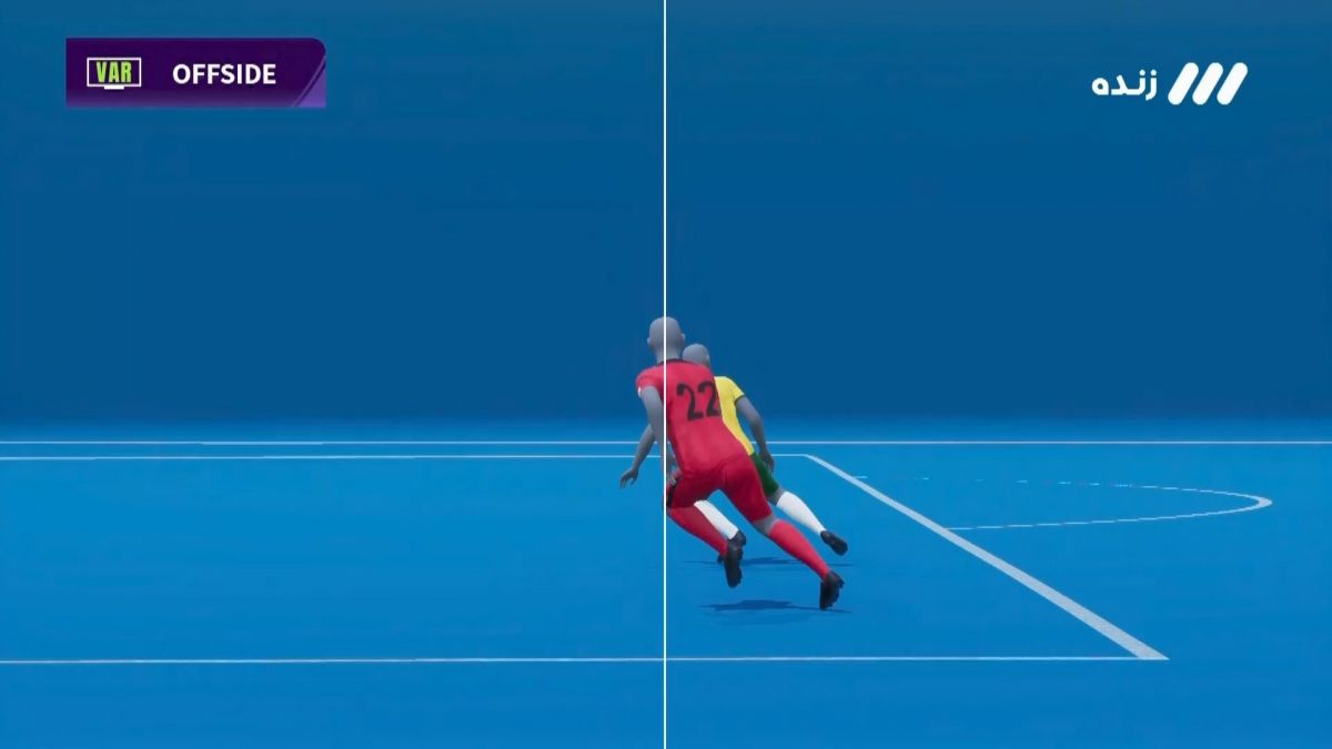 گل اول کره جنوبی به استرالیا که به دلیل آفساید مردود اعلام شد