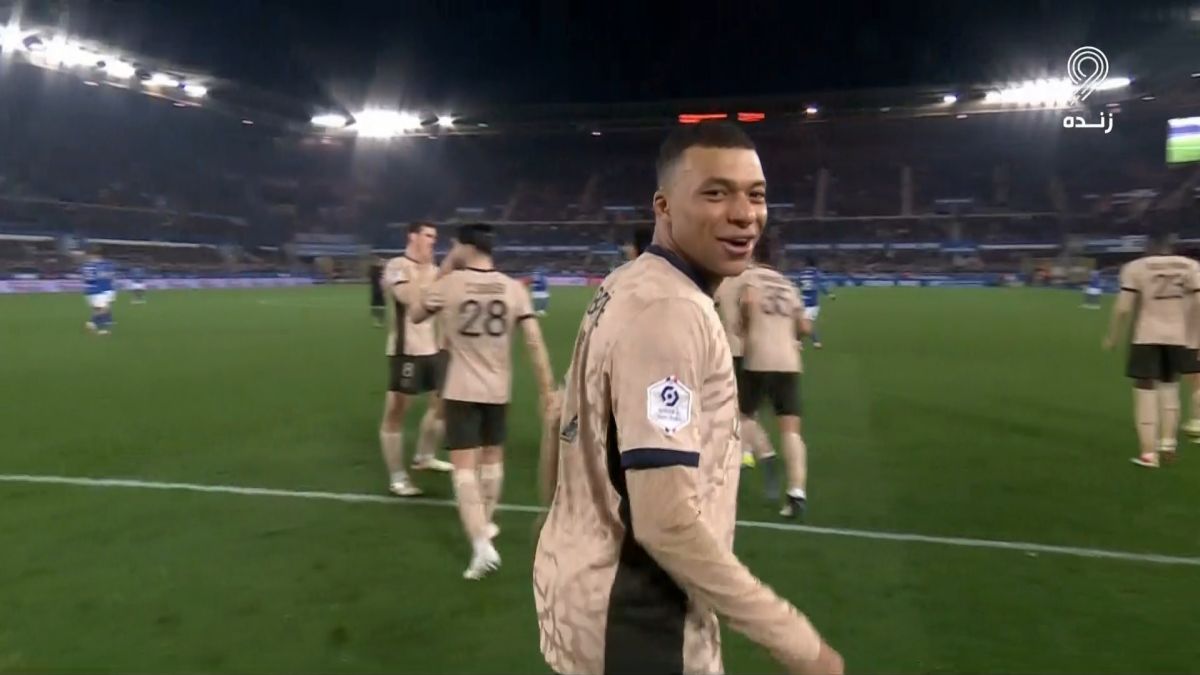 گل اول پاری سن ژرمن به استراسبورگ (امباپه)