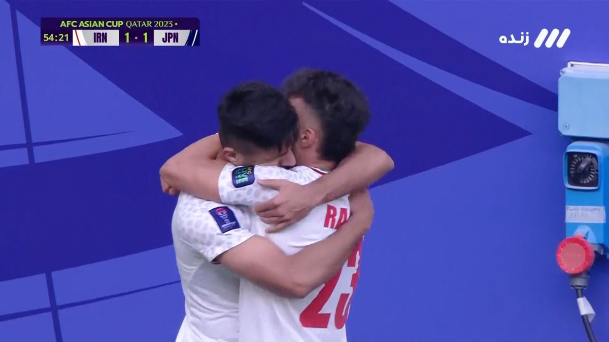 گل اول ایران به ژاپن (محمد محبی)