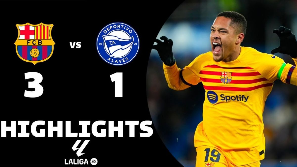 خلاصه بازی دپورتیوو آلاوز 1-3 بارسلونا