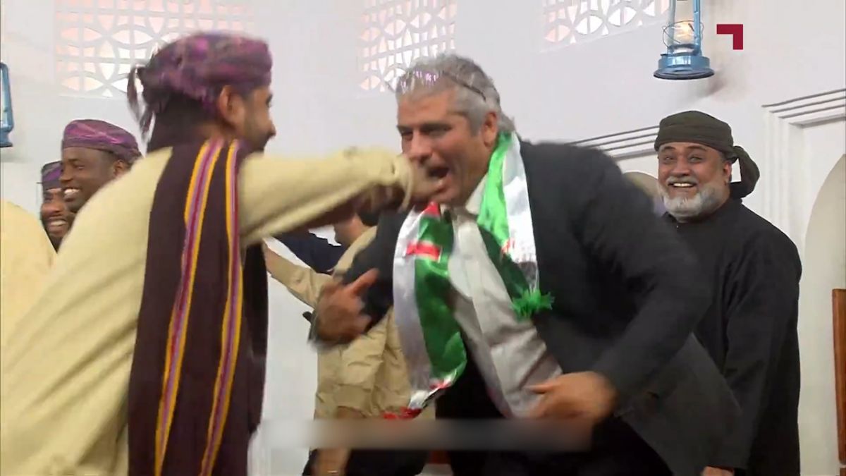 رقص و شادی لیث نوبری در برنامه المجلس  پس از برد ایران مقابل ژاپن