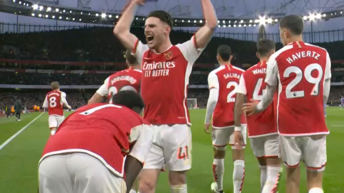 گل اول آرسنال به لیورپول (ساکا)