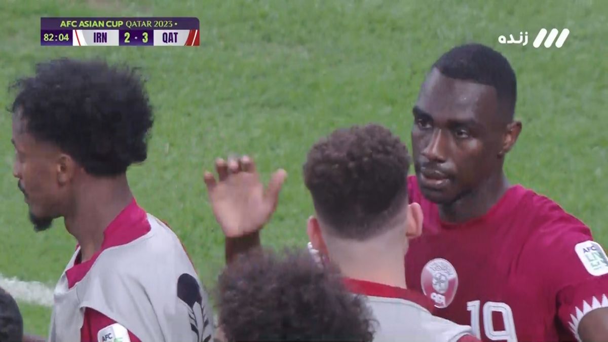 گل سوم قطر به ایران (معز علی)