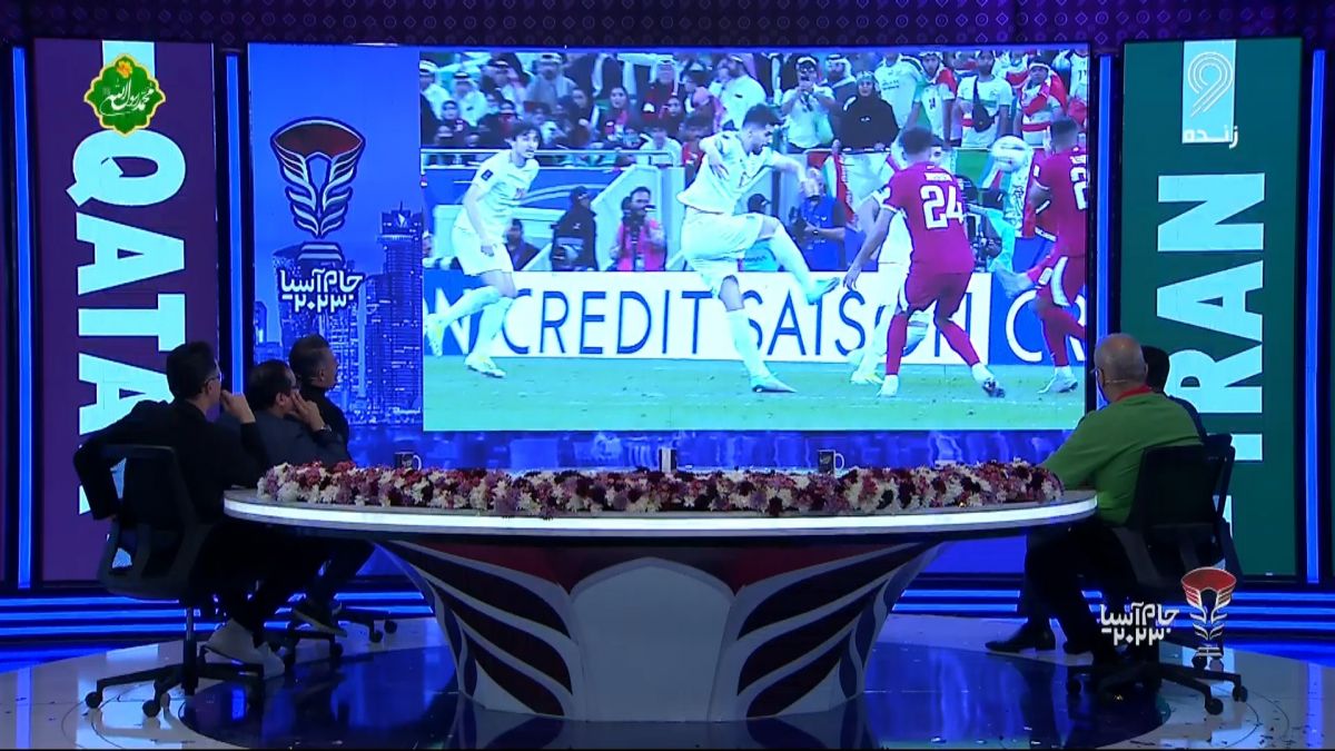 گل دوم ایران به قطر با گزارش خیابانی و کری خوانی برای قطری ها