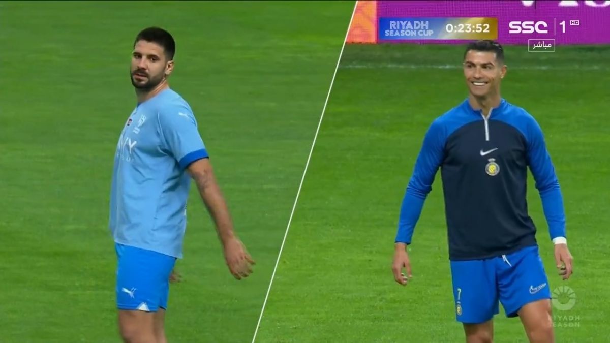 گرم کردن رونالدو برای تقابل با الهلال