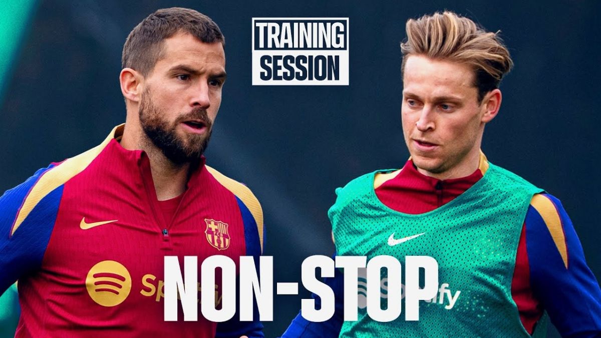 تمرین بارسلونا برای دیدار مقابل گرانادا