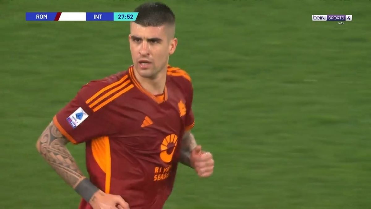 گل اول رم به اینتر (مانچینی)