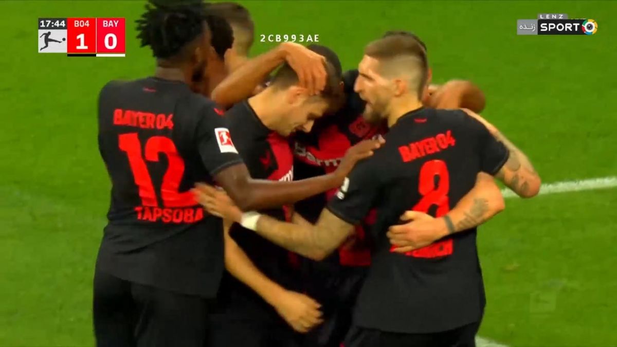 گل اول بایر لورکوزن به بایرن مونیخ (استانیشیچ)