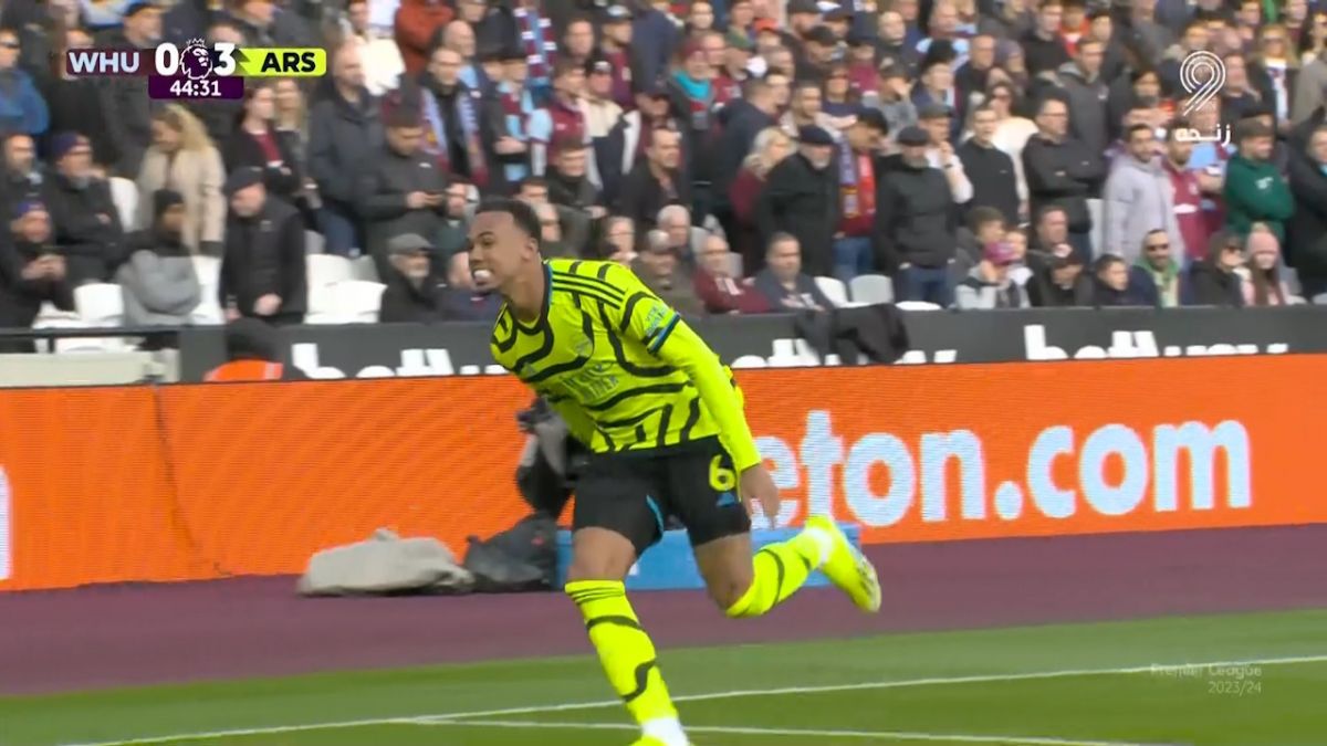 گل سوم آرسنال به وستهام (ماگالائش)