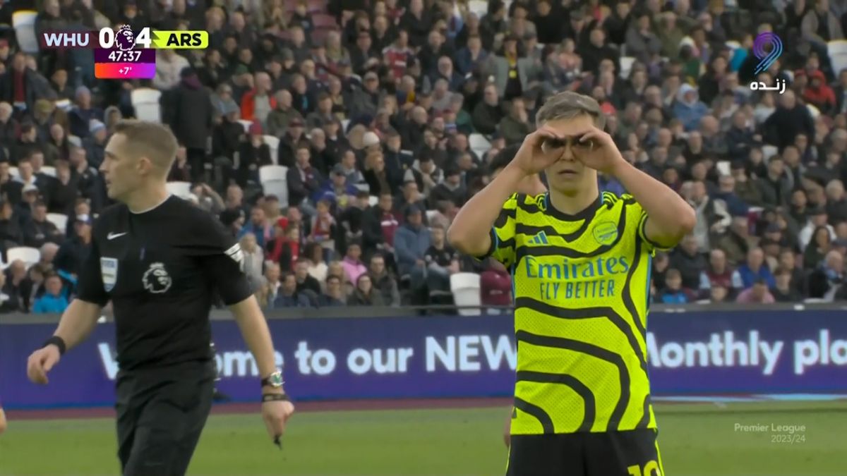 گل چهارم آرسنال به وستهام (تروسار)