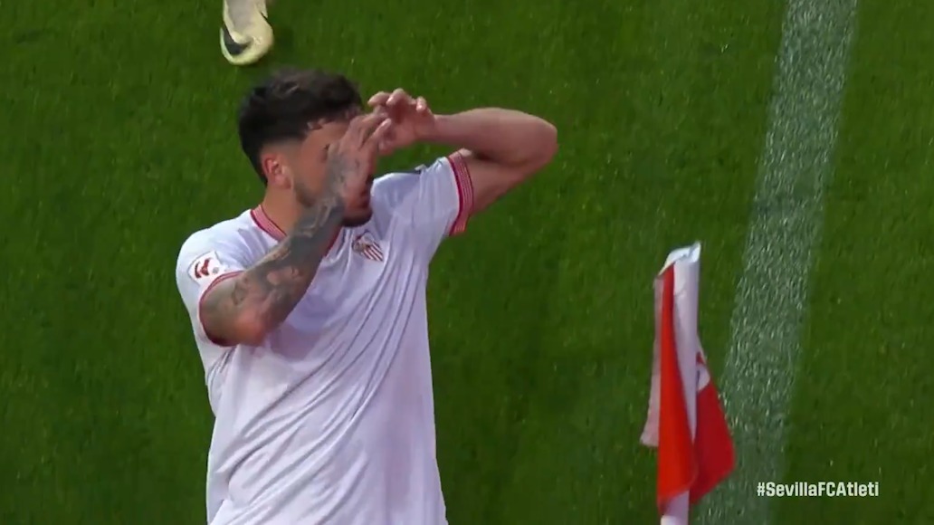 گل اول سویا به اتلتیکو مادرید (برنال)