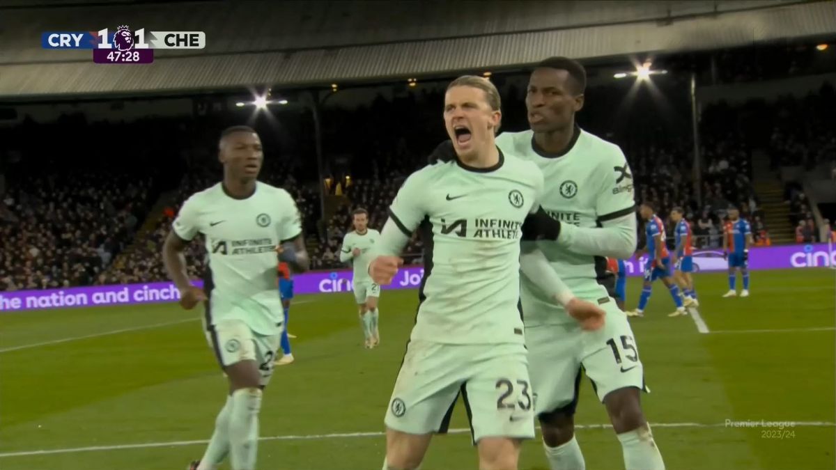 گل اول چلسی به کریستال پالاس (کانر گلگر)