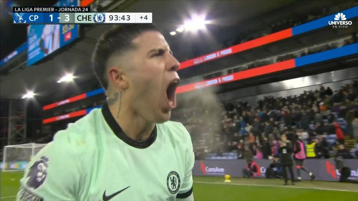 گل سوم چلسی به کریستال پالاس (انزو فرناندز در دقیقه 94)