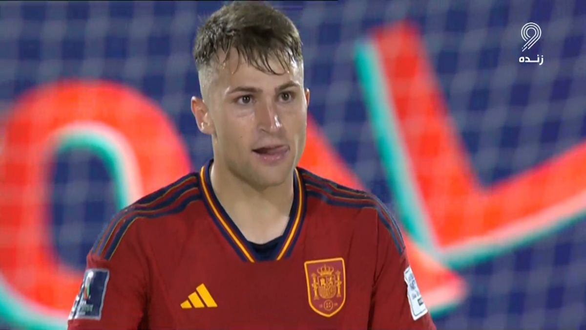 گل چهارم ساحلی اسپانیا به ایران (قیچی برگردان)