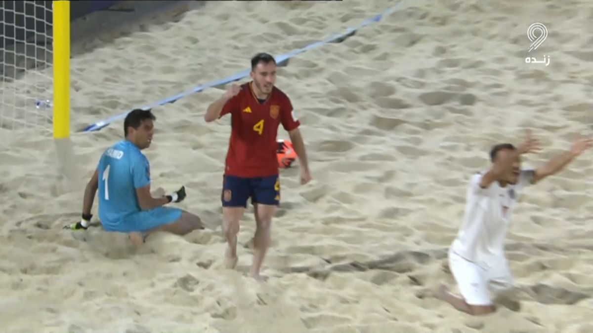 گل ششم ساحلی اسپانیا به ایران در ثانیه پایانی مسابقه