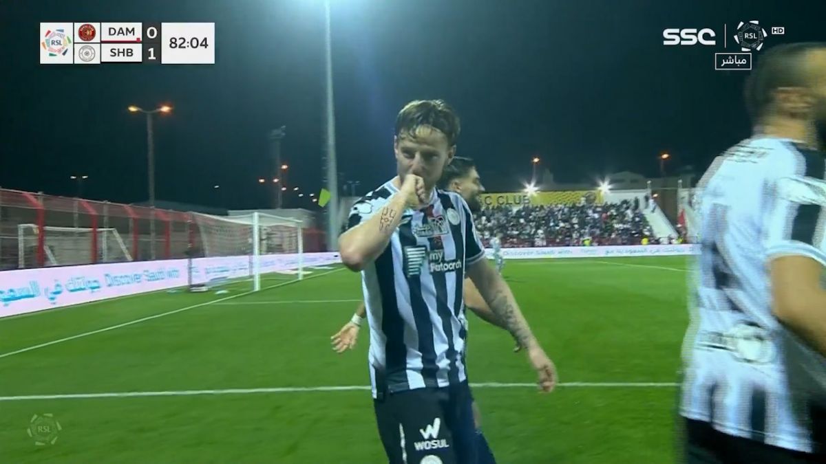 گل اول الشباب عربستان به ضمک (سوپرگل راکیتیچ)