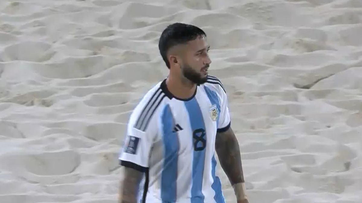 گل اول تیم ملی فوتبال ساحلی آرژانتین به ایران (بنادوچی)