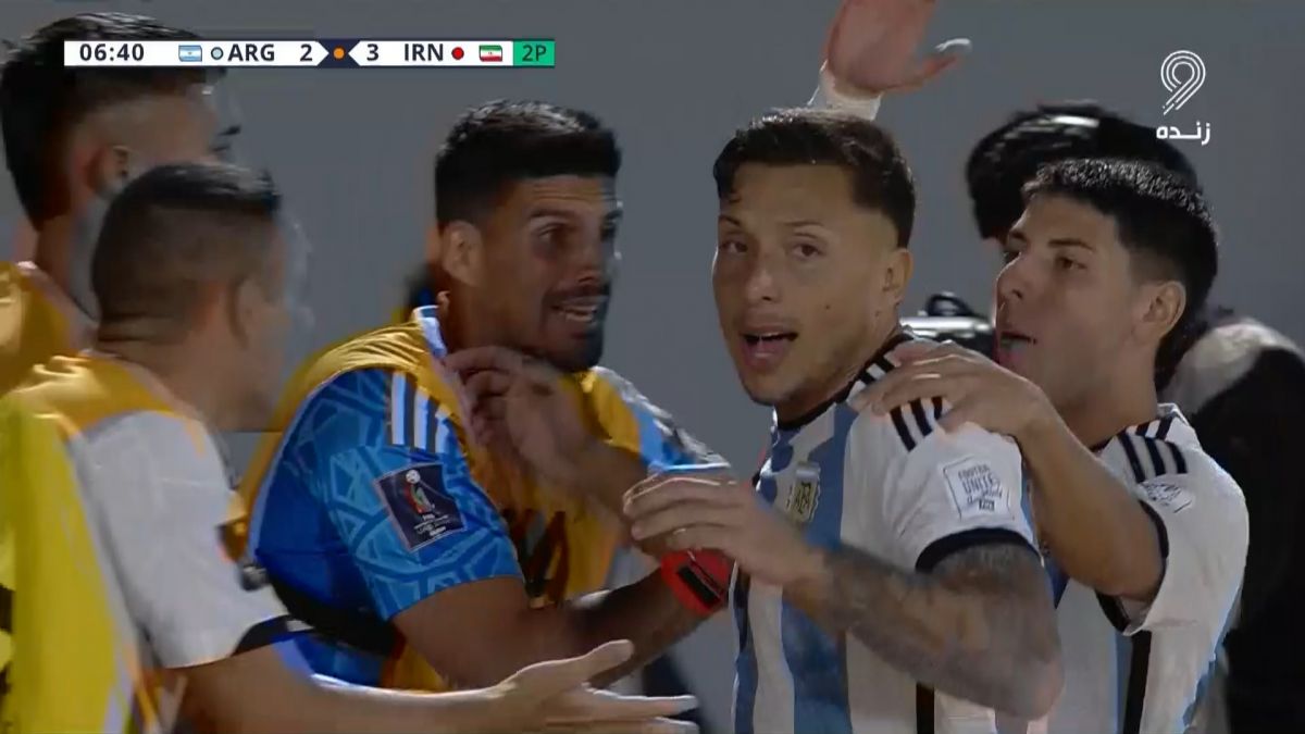 گل دوم تیم ملی فوتبال ساحلی آرژانتین به ایران (پلمدیلا)