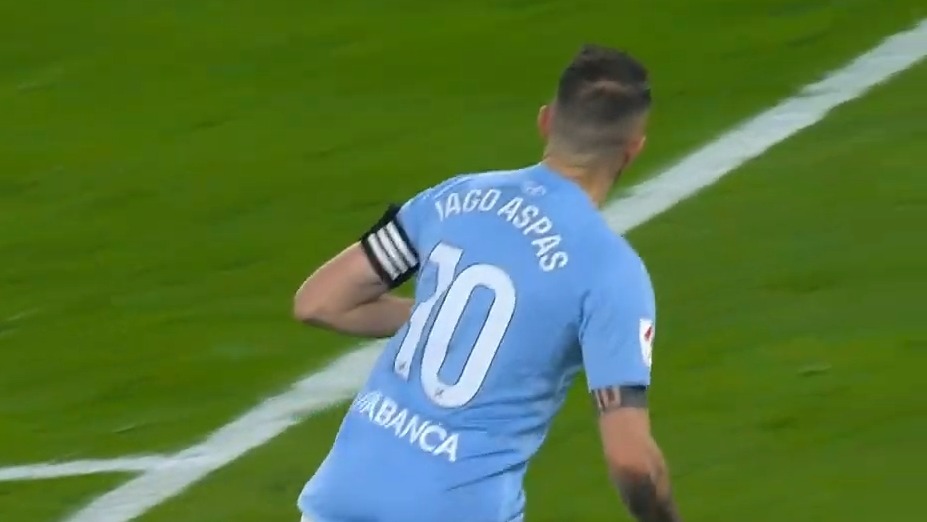 گل اول سلتاویگو به بارسلونا (آسپاس)