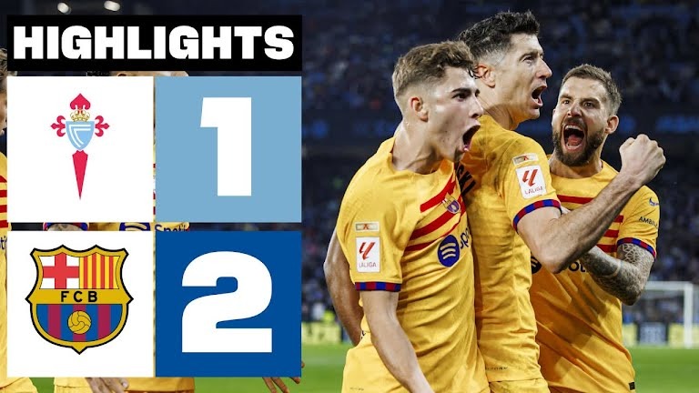 خلاصه بازی سلتاویگو 1-2 بارسلونا