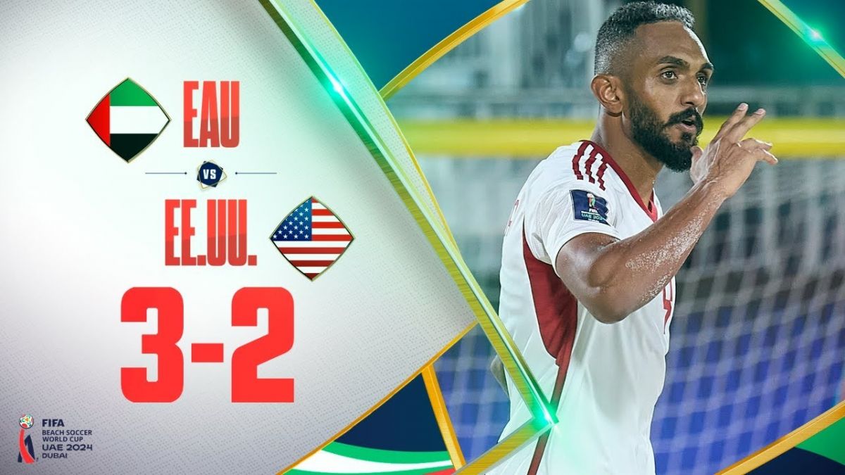 خلاصه بازی امارات 3-2 آمریکا (جام جهانی فوتبال ساحلی 2024)