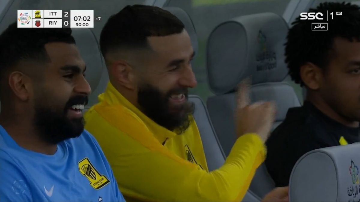 واکنش جالب کریم بنزما به سوپرگل عبدالرزاق حمدالله