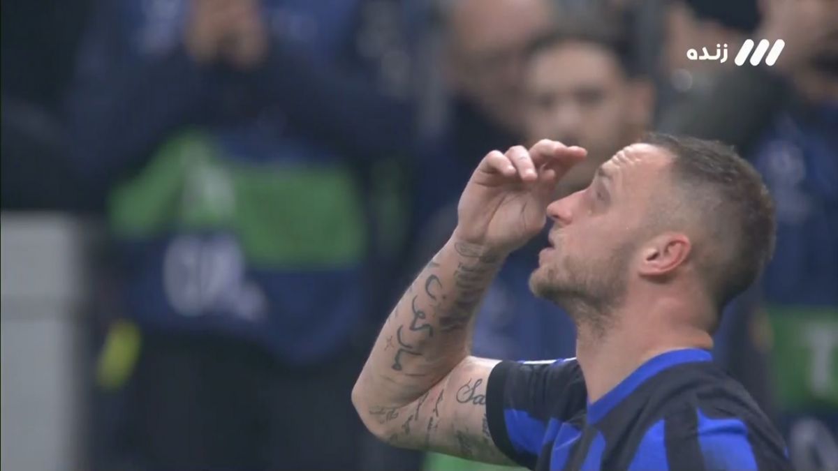 گل اول اینتر به اتلتیکو مادرید (آرناتوویچ)