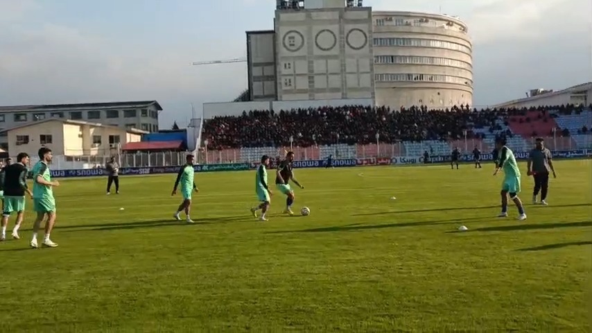 اختصاصی/ گرم کردن بازیکنان نساجی و مس رفسنجان