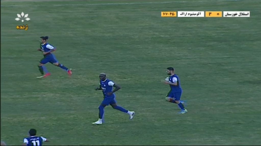 گل اول استقلال خوزستان به آلومینیوم اراک (گل به خودی قهاری)