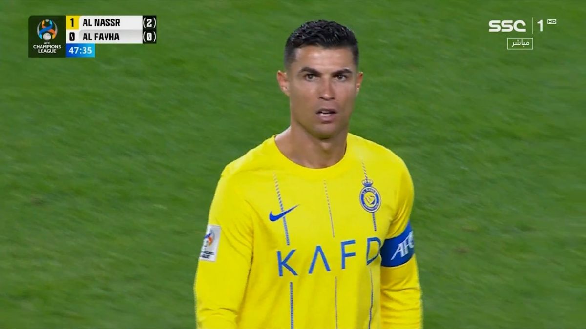 گل مردود کریستیانو رونالدو مقابل الفیحا