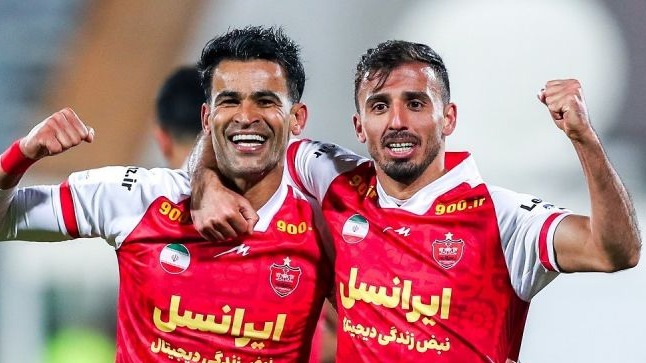 گلهای بازی پرسپولیس 2-0 تراکتور از زاویه دوربین فوتبالی