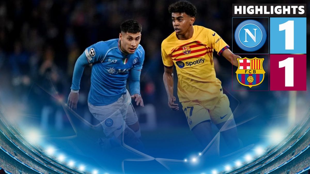 خلاصه بازی ناپولی 1-1 بارسلونا