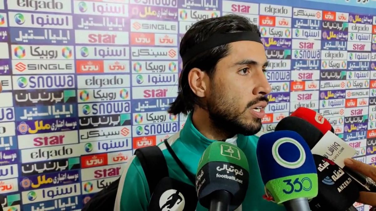 اختصاصی/ صحبت های فراز امام علی مهاجم شمس آذر پس از بازی با هوادار