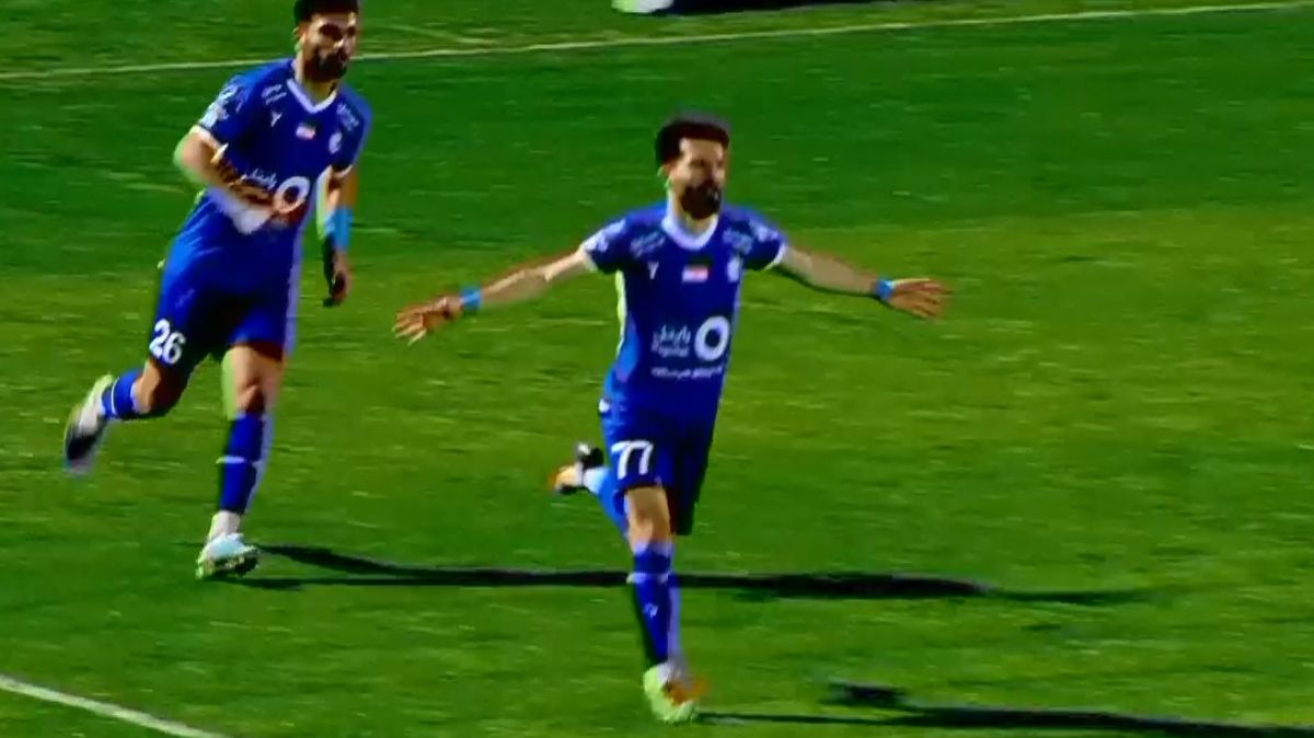 گل اول استقلال به ملوان (ماشاریپوف)