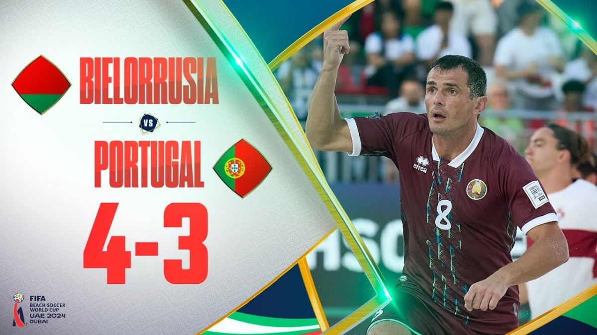 خلاصه بازی فوتبال ساحلی بلاروس 4-3 پرتغال